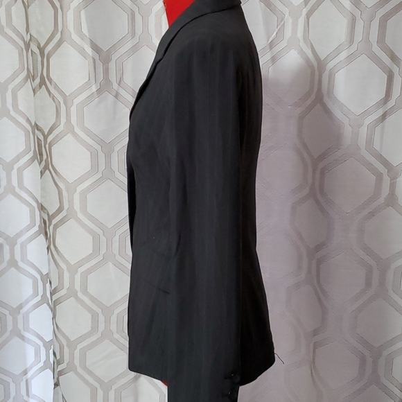 2/$30 BNWOT Charcoal grey pinstriped blazer - Picture 2 of 6